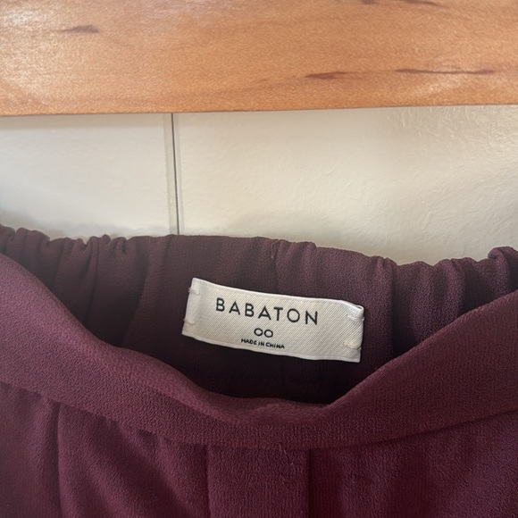 Babaton Burgundy Pants - Picture 2 of 4